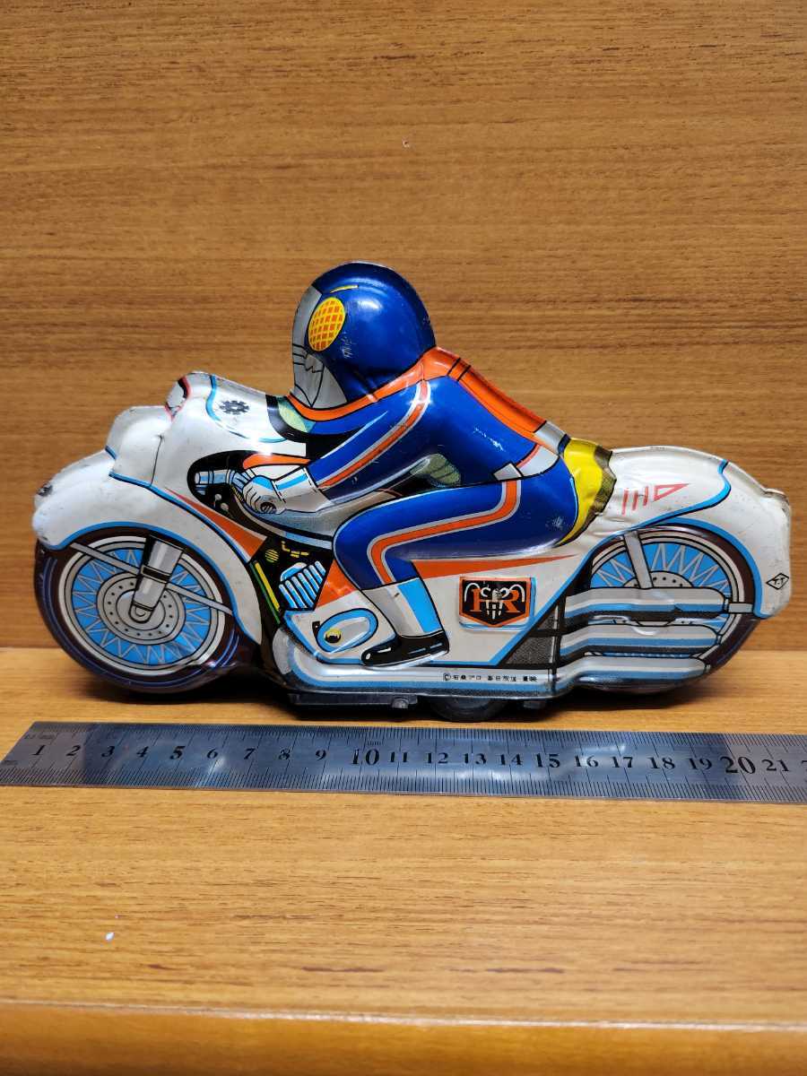 当時物　タカトク　仮面ライダー　ブリキ　バイク型おもちゃ　昭和レトロ 仮面ライダー 昭和レトロ ブリキ タカトク バイク 当時物 オートバイ
