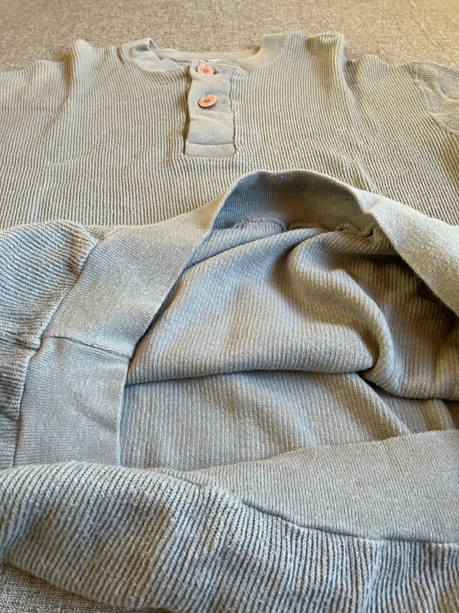 90s 希少】OLD STUSSY サーマル ヘンリーネック シャツ USA製 