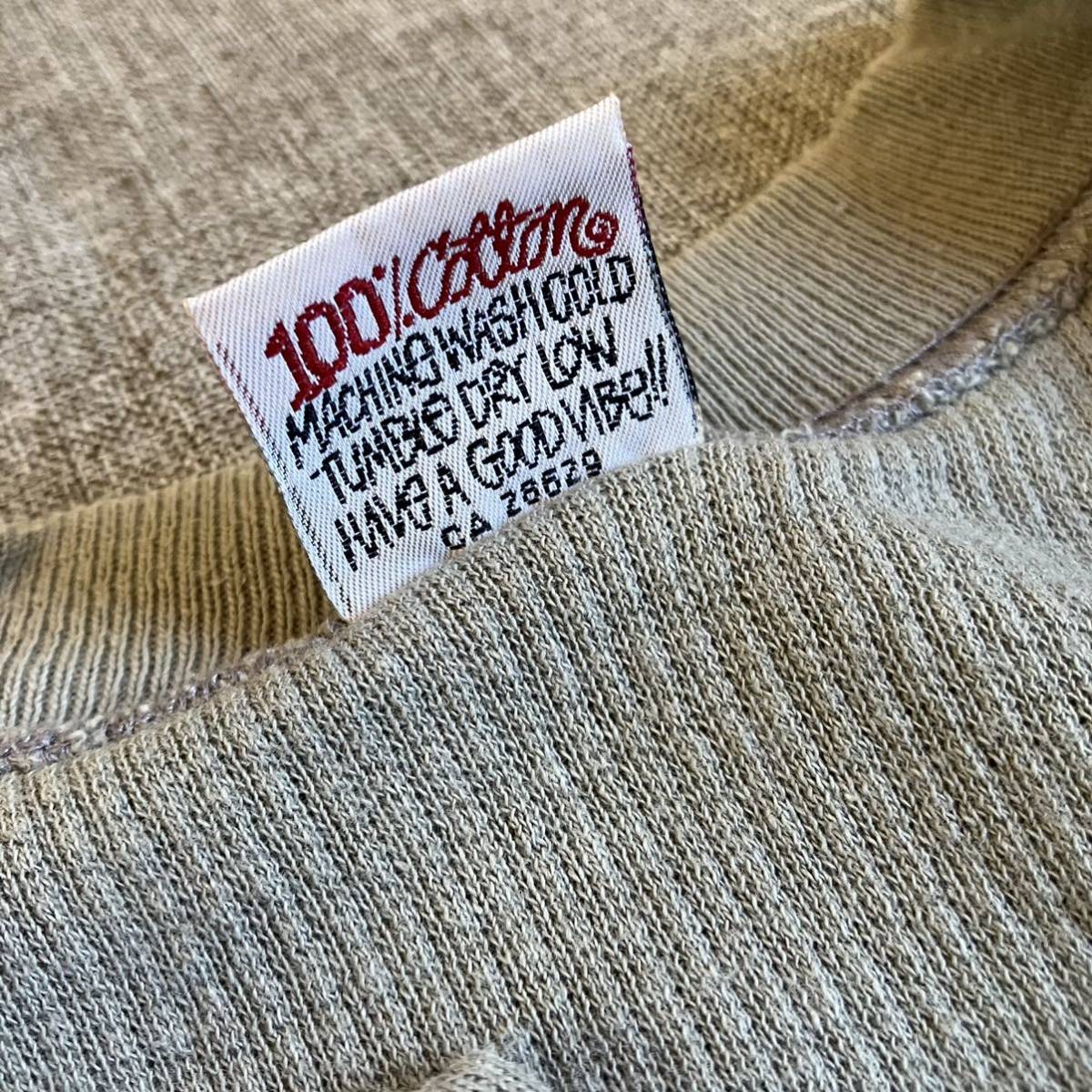 90s 希少】OLD STUSSY サーマル ヘンリーネック シャツ USA製 