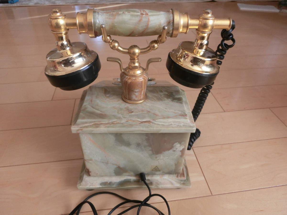 株式会社 日興電機製作所 大理石電話機 ND-260 昭和レトロ