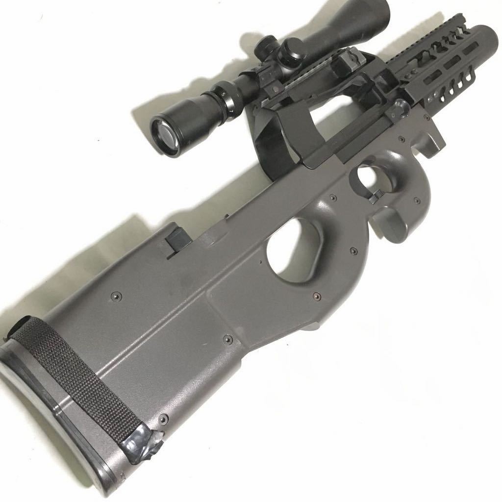 【動作快調!!】 東京マルイ 電動ガンP90 カスタム セット!! 決算セール!!動作快調＆カスタム!!】東京マルイ 電動ガン P90 カスタム