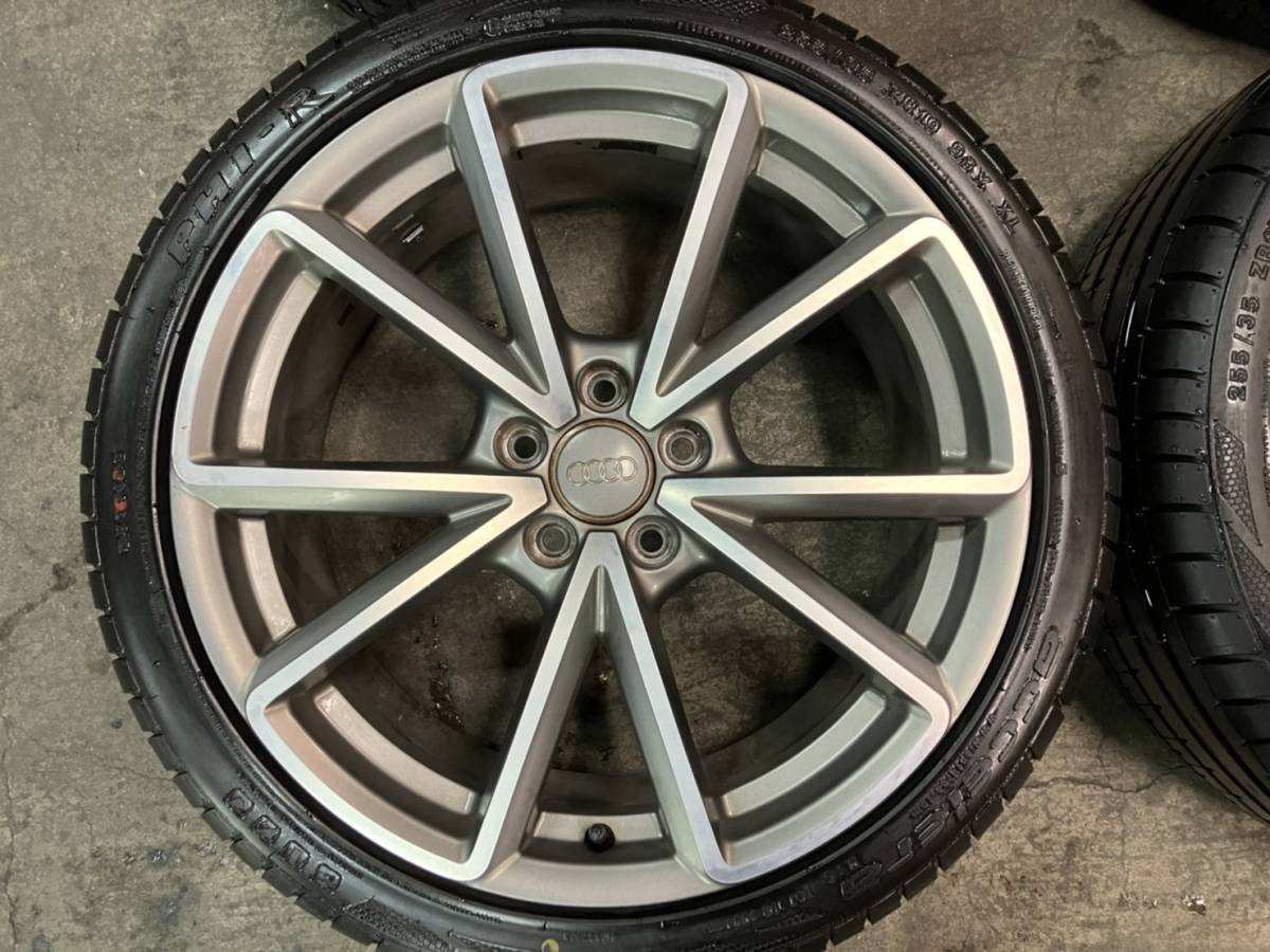 北海道発 2021年製 タイヤ付 アウディ S4 純正 255/35R19 8.5分山