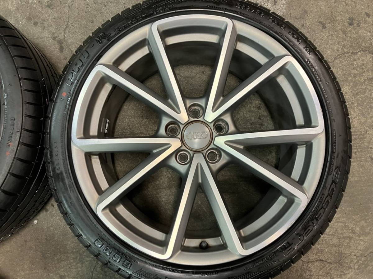 北海道発 2021年製 タイヤ付 アウディ S4 純正 255/35R19 8.5分山 