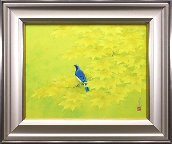 鶉」 野々内良樹 絵画 日本画 金落款 うずら 花鳥画巨匠 共シール 多い