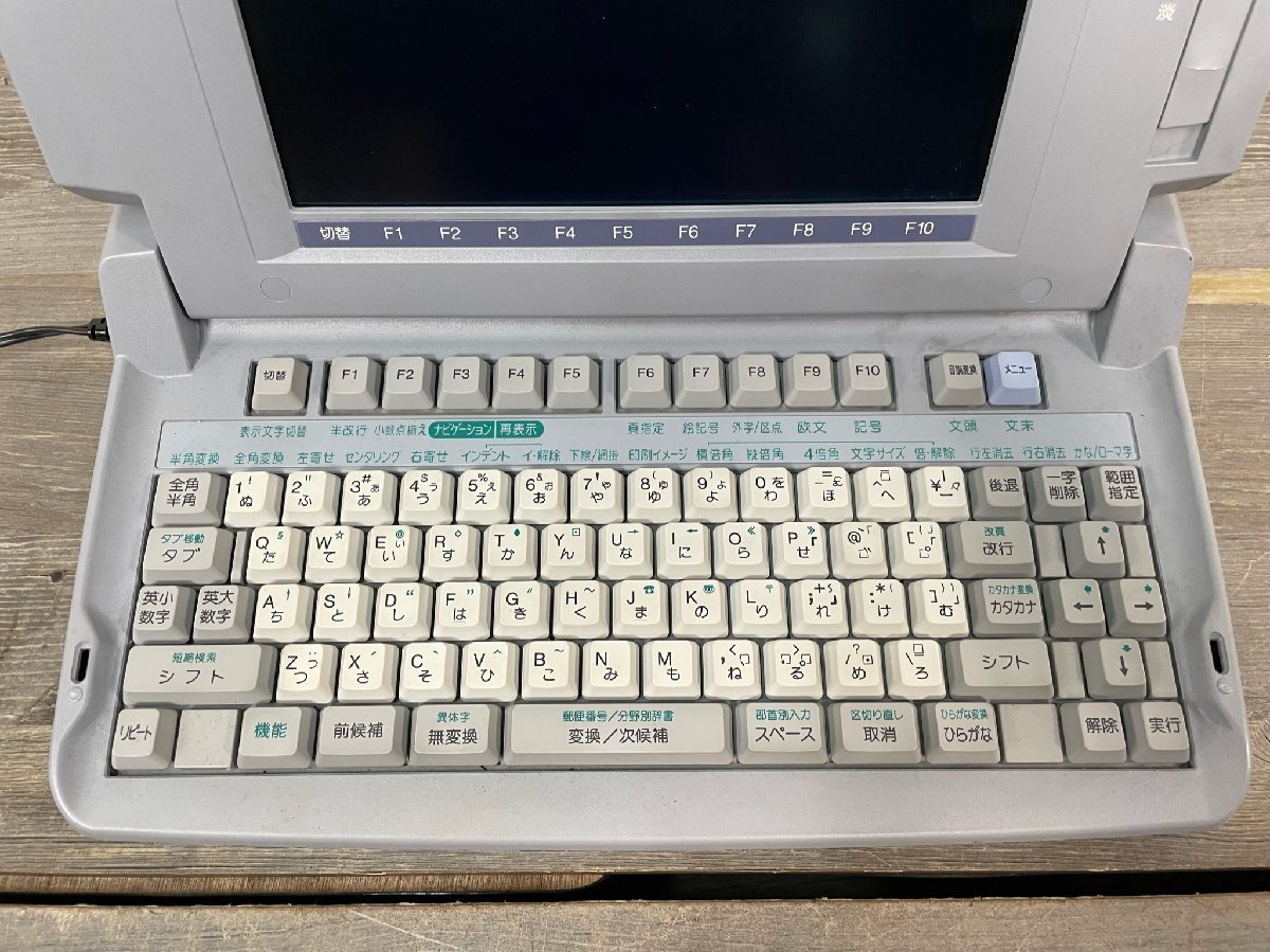 5890 SHARP 書院 ワードプロWD-J200 キー操作及び印刷確認 現状品 整備