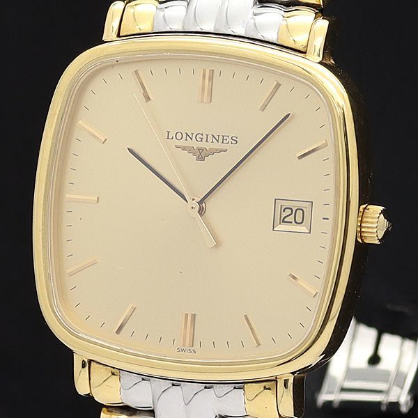 LONGINES ロンジン クォーツ スクエア 稼働品 電池交換済 ヴィンテージ
