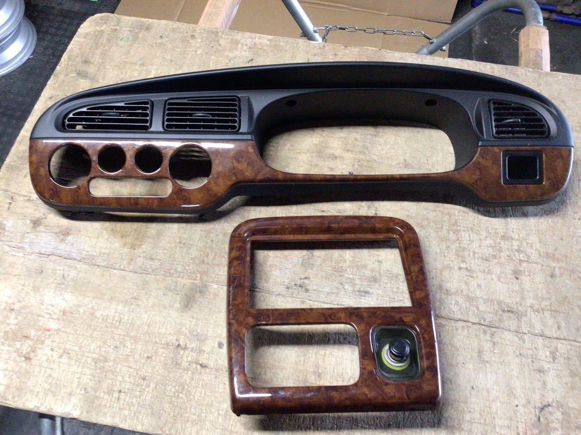 ミラジーノ メーターパネル オーディオパネル センターパネル 木目 L700