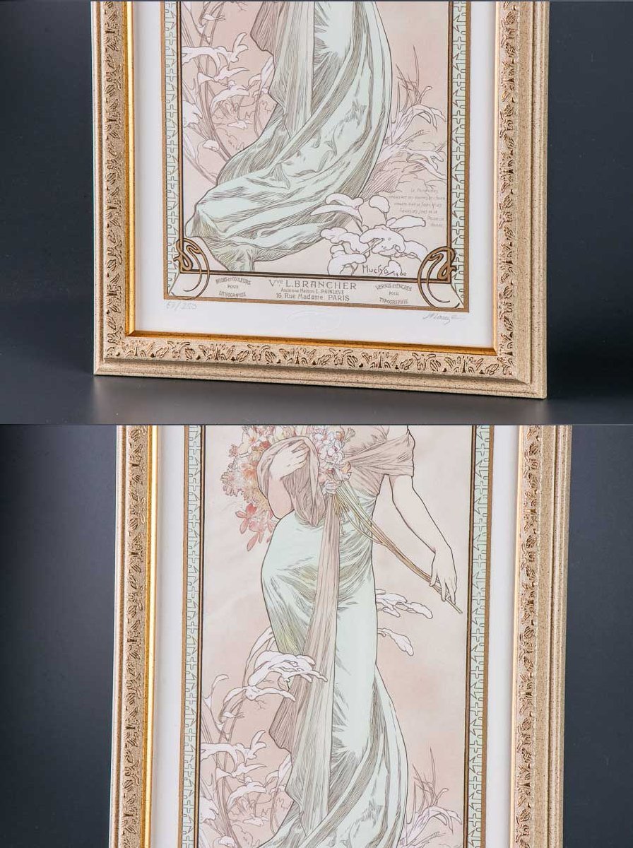 絵画】『 アルフォンス・ミュシャ Alhonse Mucha 「 四季 -春