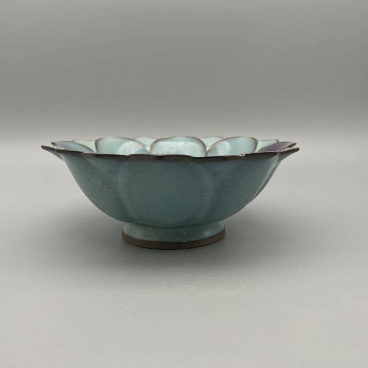 宋時代 唐物 鈞窯 古陶磁器 時代物 曜変 瑰紫釉 陶芸 古賞