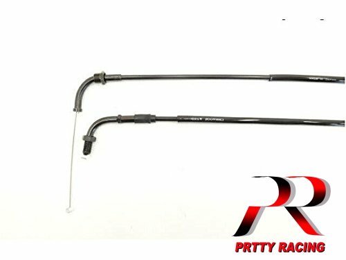 国内産 HONDA CBR400F アクセルワイヤー セット 黒 20cm