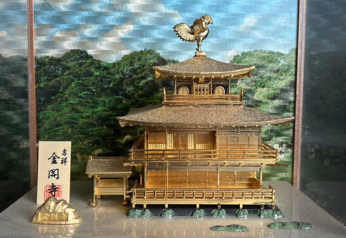 置物 - Yahoo!オークション 金閣寺 オブジェ 縁起物 模型 「金閣寺