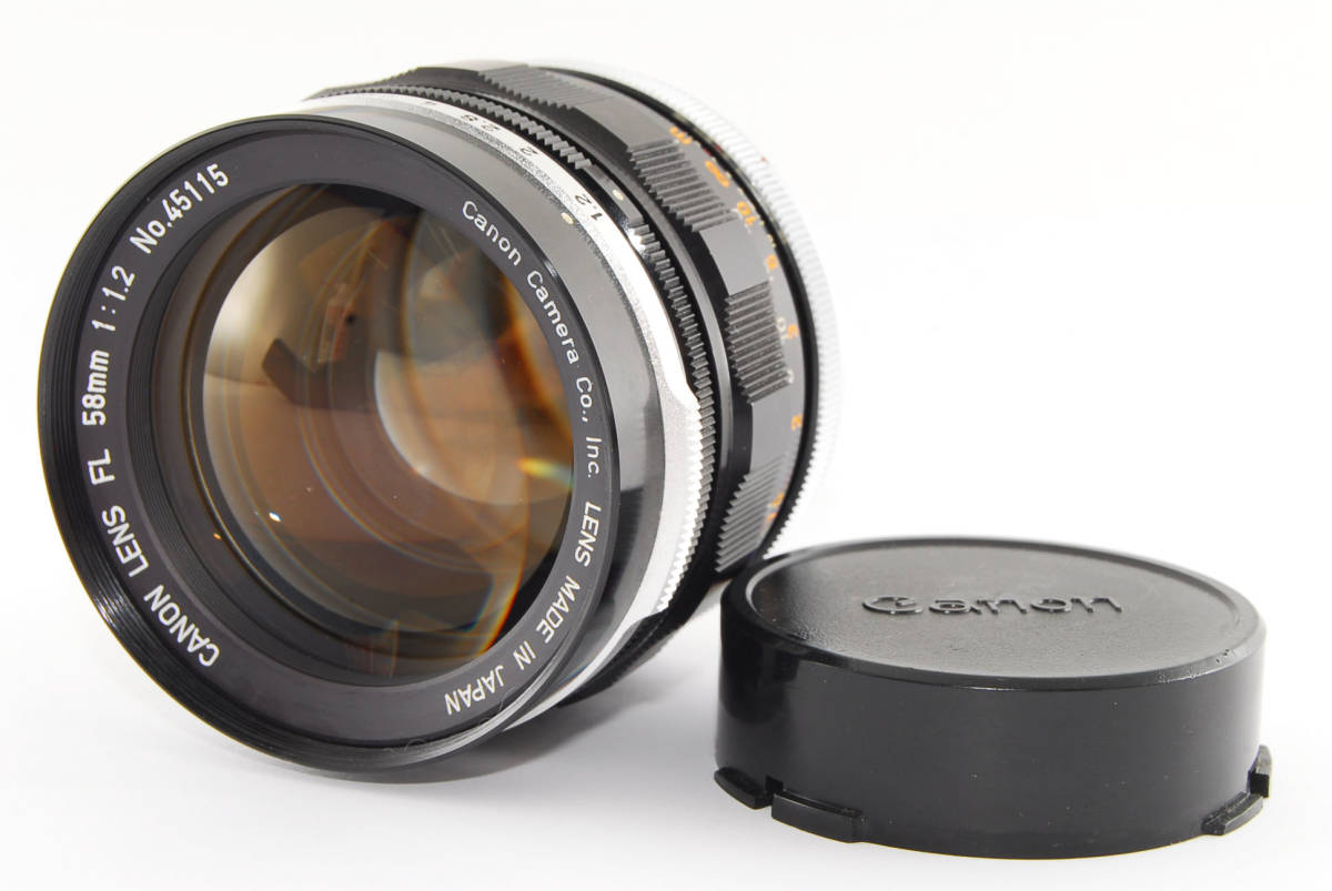 FL 58mm Canon CANON F1.2 f1.2 Lens 公式通販 Mount Standard FD LENS FL