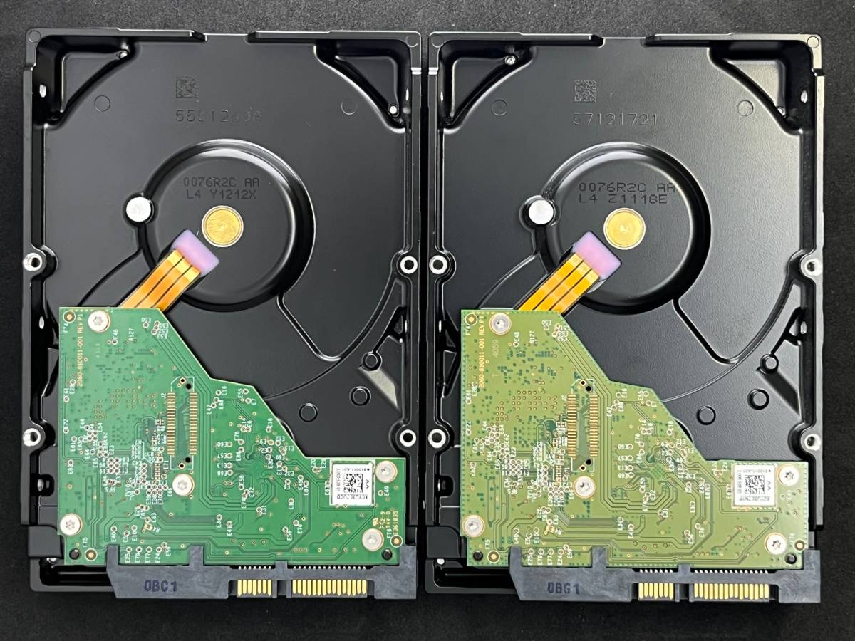 送料無料】 セット ☆ 2TB×2 ☆ WD RED Plus / WD20EFZX 【使用時間 