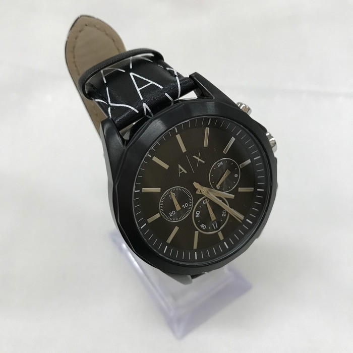 ARMANI EXCHANGE メンズ 腕時計 AX2628 クォーツ SS レザー ブラック [jgg]