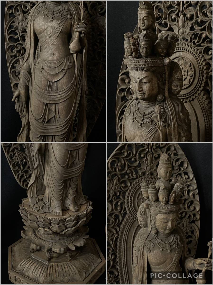 高62cm 井波彫刻 一刀彫り　仏教工芸品　香樟材　木彫仏教　大日如来座像 高62cm 井波彫刻 一刀彫り 時代彫刻 仏教工芸品 香樟材 木彫仏教 精密