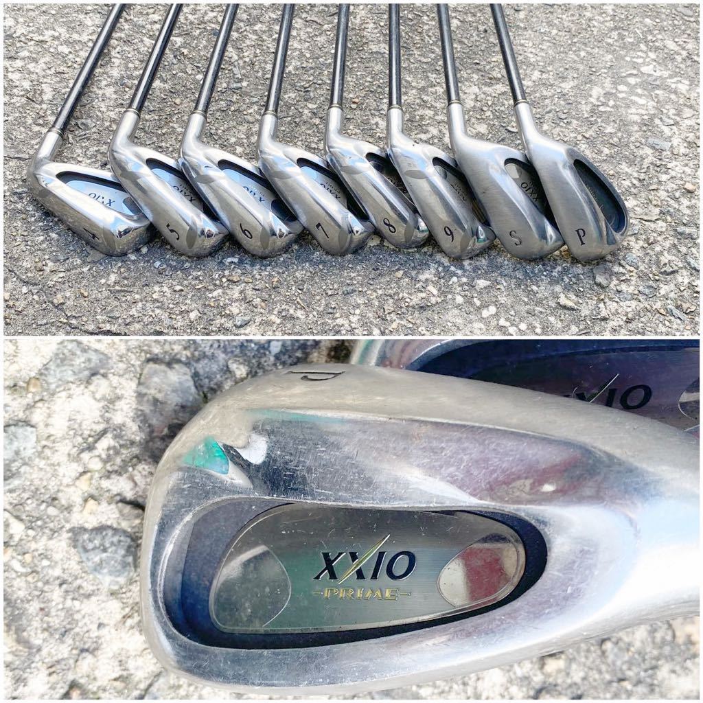 1039 アイアン ダンロップ　XXIO PRIME SP400 4，5，6，7，8，9，S，P 8本セット　中古