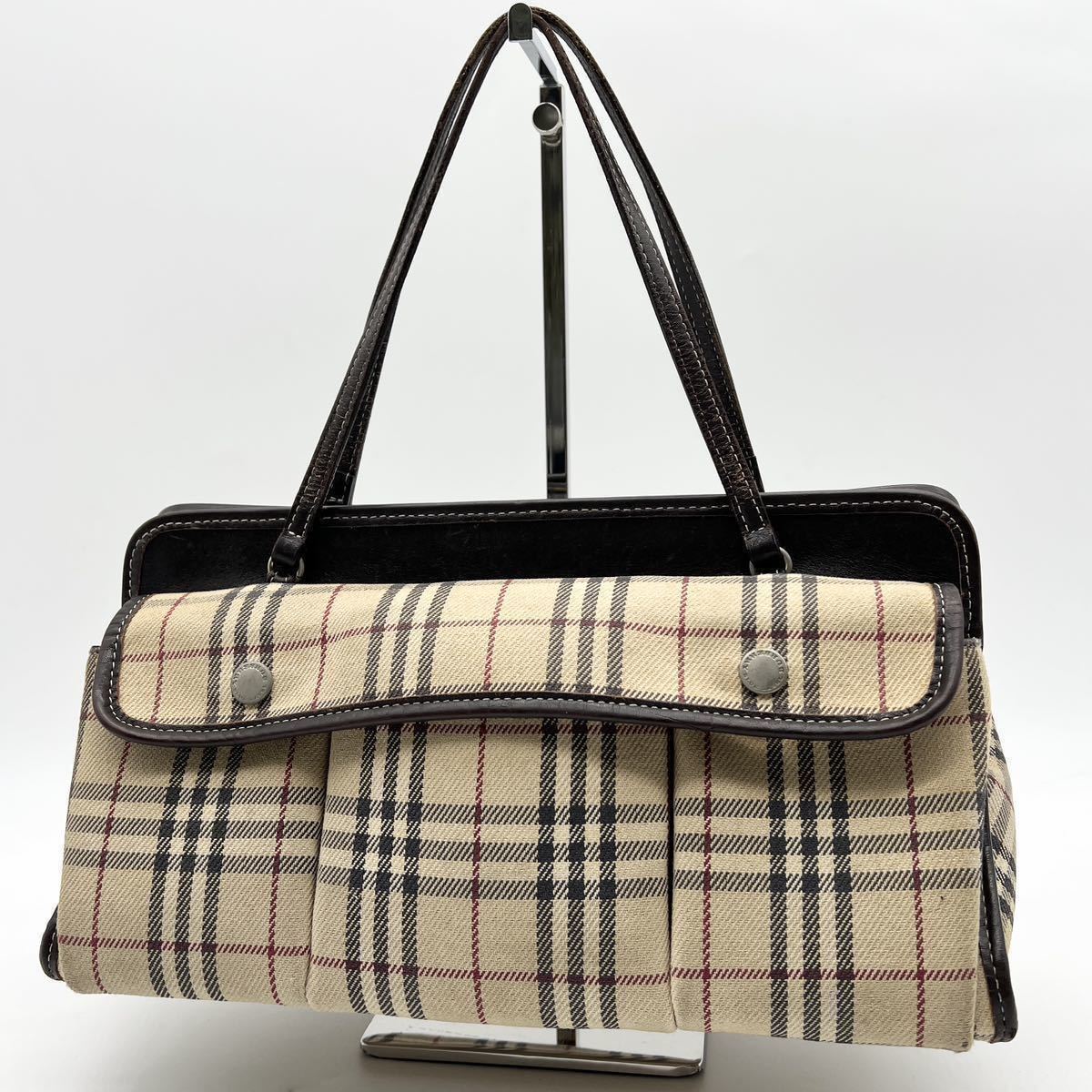 ノバチェック バーバリー BURBERRY 1円 ⁄ ノバ ミニボストンバッグ
