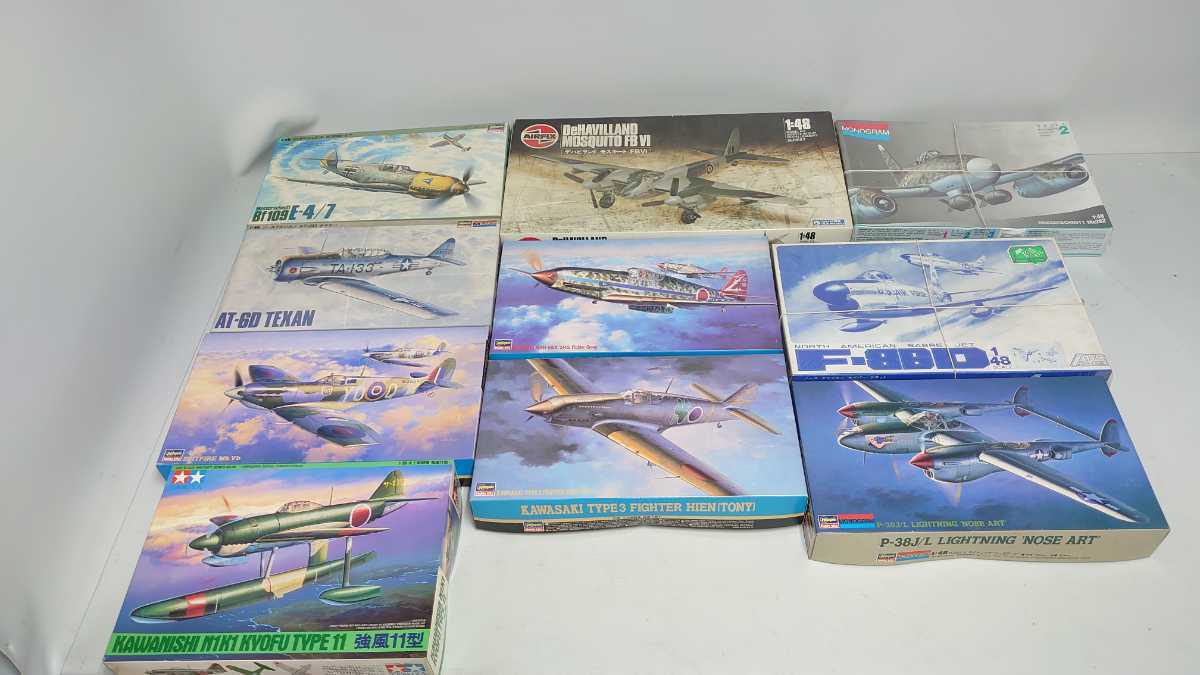 新品，高品質 未組立 10点 1/48 ハセガワ 戦闘機 プロペラ機 ノースアメリカン メッサーシュミット ノーズアート スピットファイア プラモデル(その他)｜売買されたオークション情報、yahooの商品情報をア その他