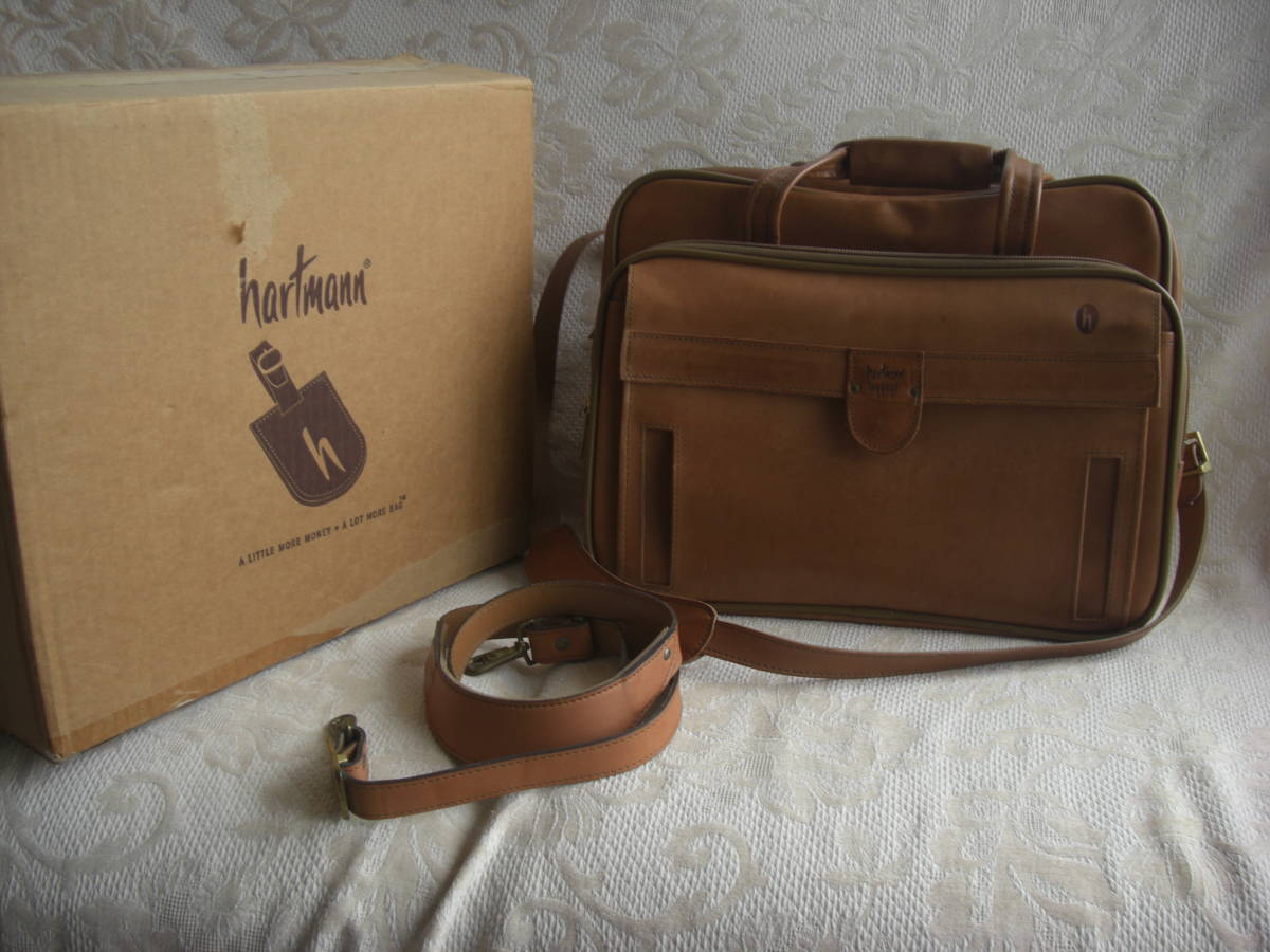 良品・箱付☆hartmann ハートマン◇ブリーフケース ショルダーバッグ