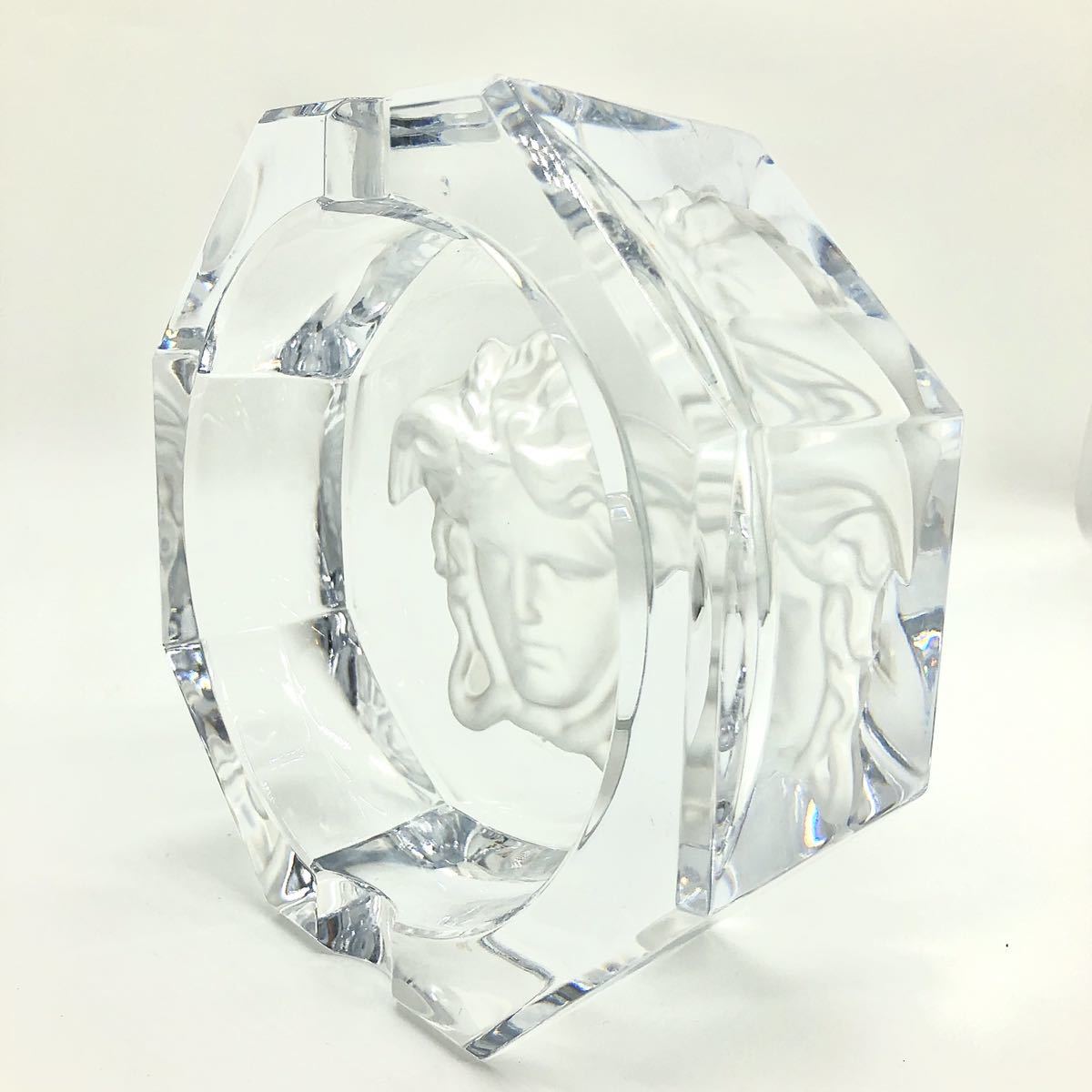 VERSACE☆灰皿】D-953 メデューサ ローゼンタール クリスタルガラス 