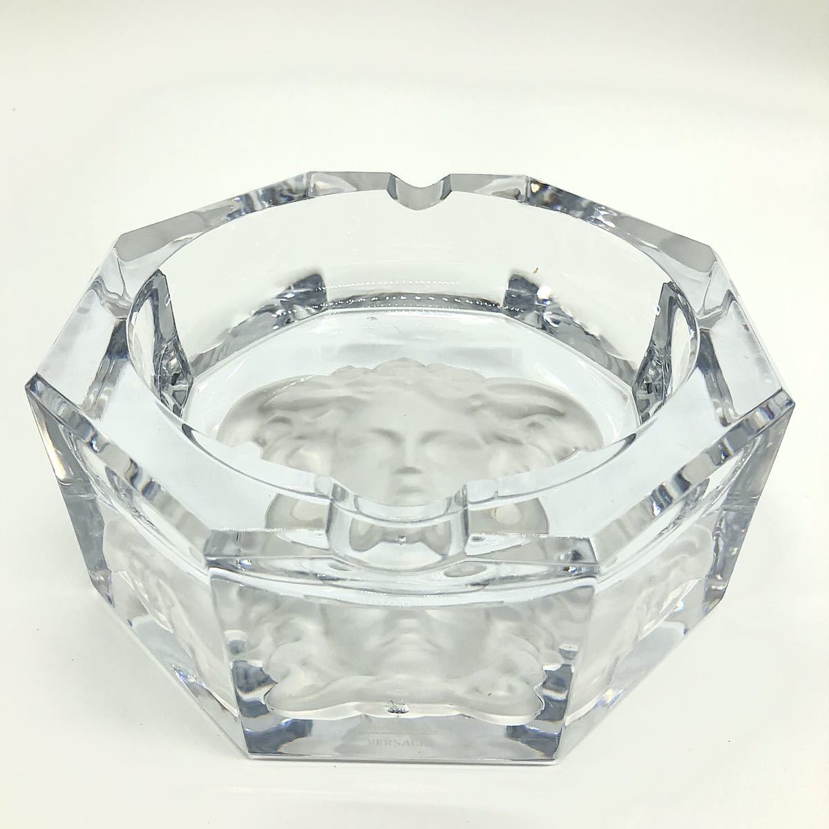 VERSACE☆灰皿】D-953 メデューサ ローゼンタール クリスタルガラス 