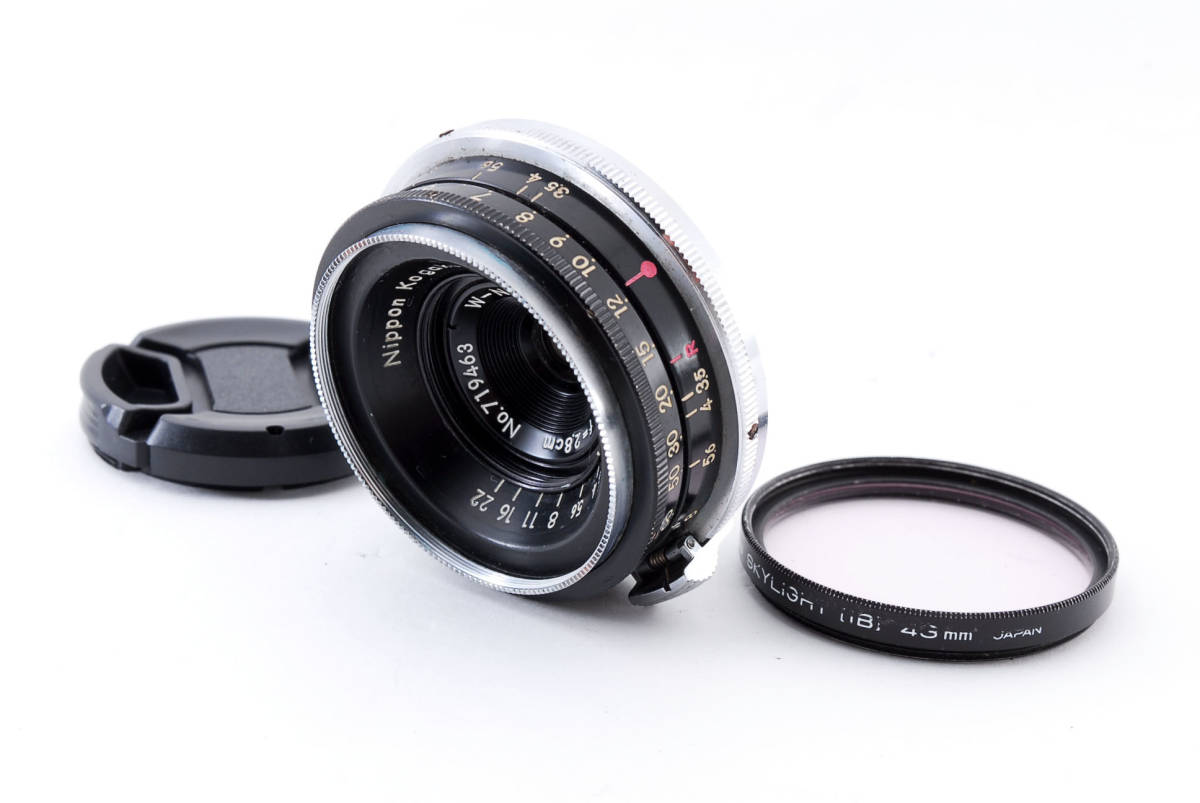 1100870【動作品】Nikon Nippon Kogaku W Nikkor 28mm 2.8cm f/3.5 ニッコール ニコン