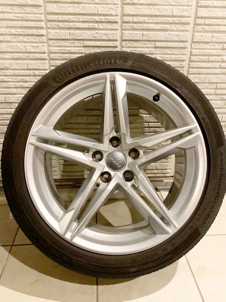 最安値，新品 Audi 純正 タイヤホイールセット 245/40R18 A5 A4 F5 8W(ラジアルタイヤ)｜売買されたオークション情報、yahooの商品情報をアーカイブ公開 - オークファン 5穴