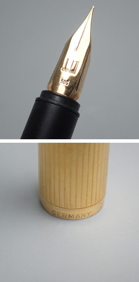 万年筆 ダンヒル 14K 公式通販 ゴールドプレート ペン先 0 箱付き