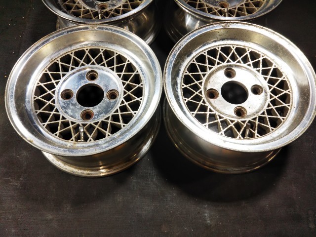 エンケイ メッシュ 13インチ 5.5J +10 PCD114.3 4H 4本 旧車 ENKEI 