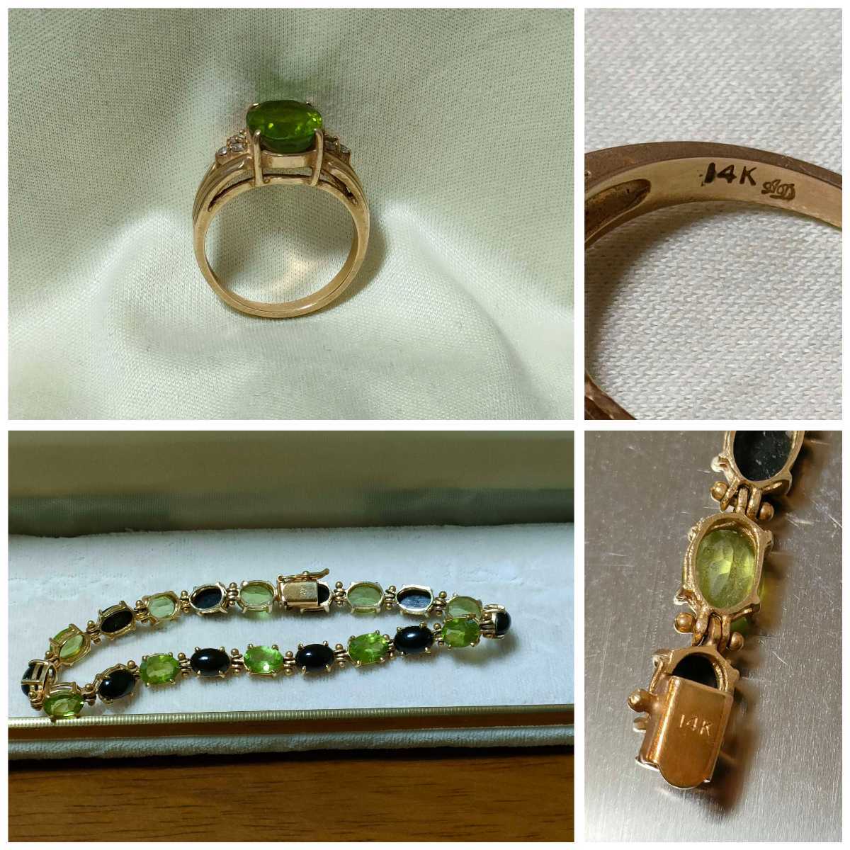 14K 刻印 指輪 リング ブレスレット アクセサリー ファッション カラー 