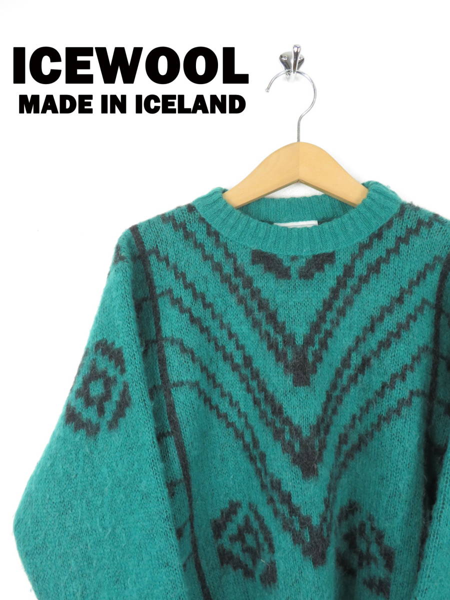 北欧 アイスランド製 アイスウール ネイティブ柄 セーター ICEWOOL 
