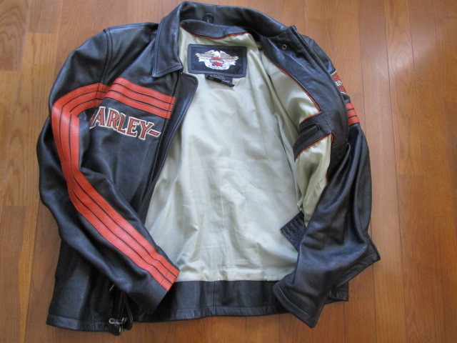 ハーレーダビッドソン レザージャケット L バックロゴ