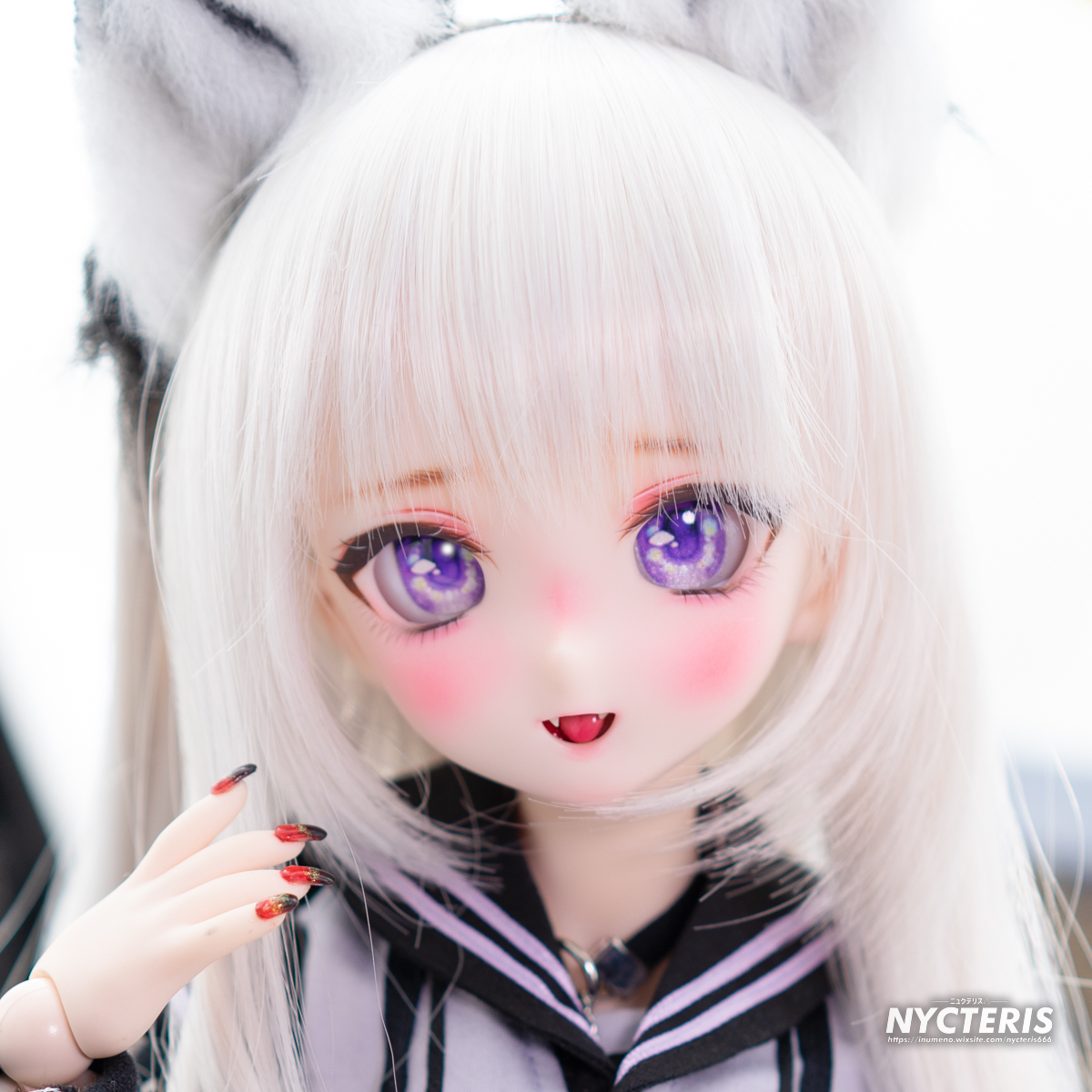 超激得，限定SALE ニュクテリス DDH-10セミホワイト肌 開口 カスタムヘッド小難あり＋カボションアイ２種(パーツ)｜売買されたオークション情報、yahooの商品情報をアーカイブ公開 - オークファン パーツ