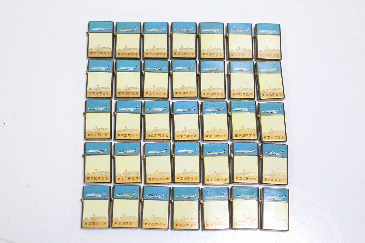 東京国際空港 オイルライター 35点 まとめ レトロ TOKYO INTERNATIONAL AIRPORT ジャンク 12-D006/1/060