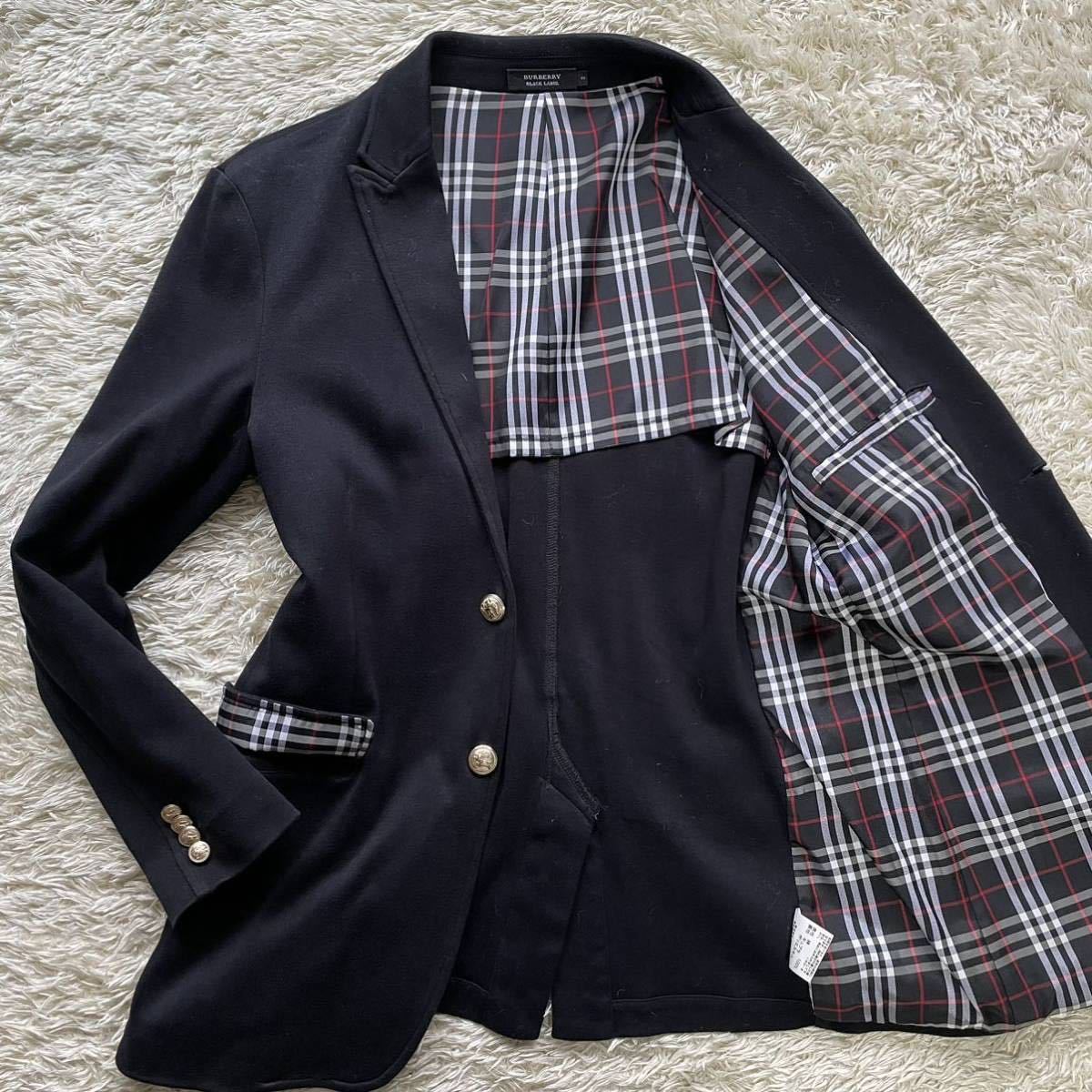 BLACK BURBERRY LABEL テーラードジャケット バーバリーブラック
