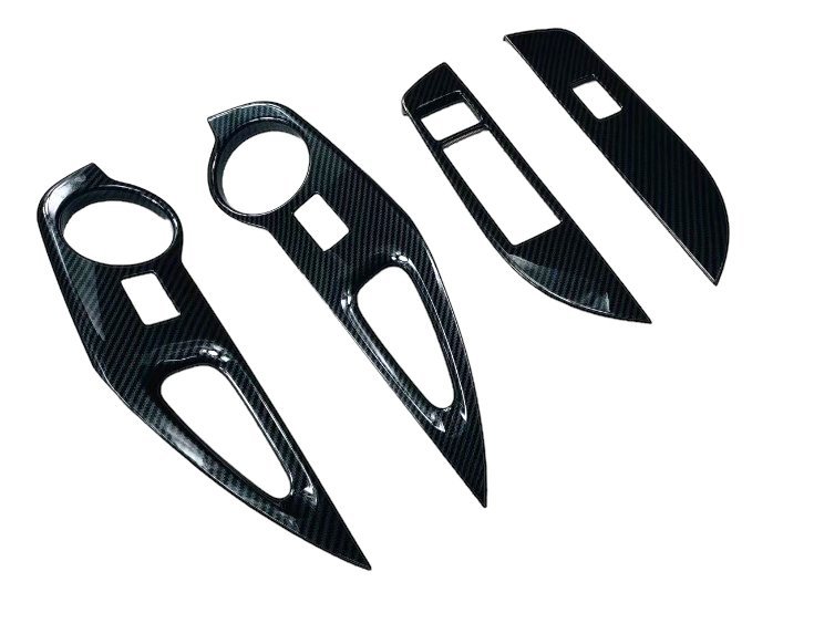 スポーティ全開♪ カーボン ルック ウインドウスイッチ パネル カバー カローラクロス ZSG10 ZVG11 ZVG15 GX G S Z ハイブリッド S G Z