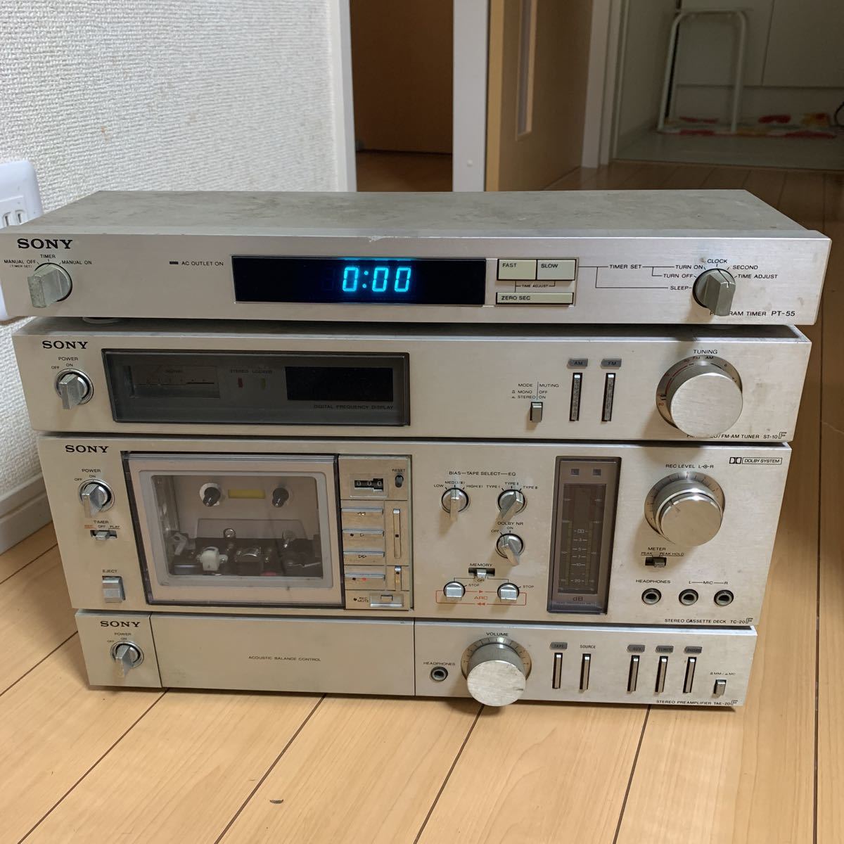 ごんさん専用/4個 SONY sony tc-20F， tae-20f，st-10f，pt55の4台セットまとめ売り