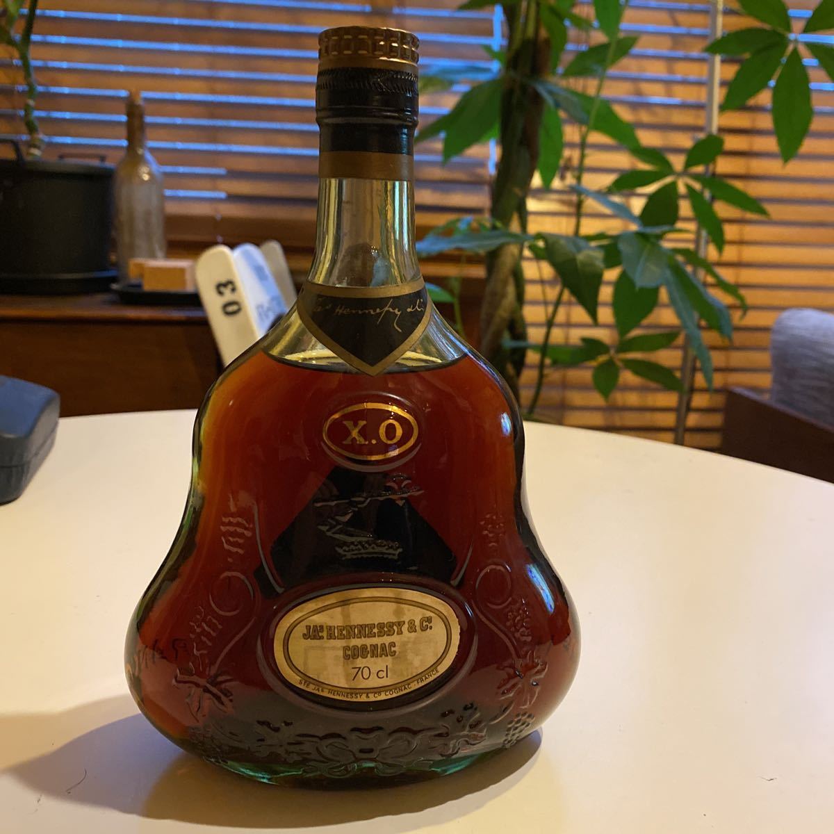 古酒　ジャズ ヘネシー XO グリーンボトル 金キャップ 未開栓 Jas Hennessy_1