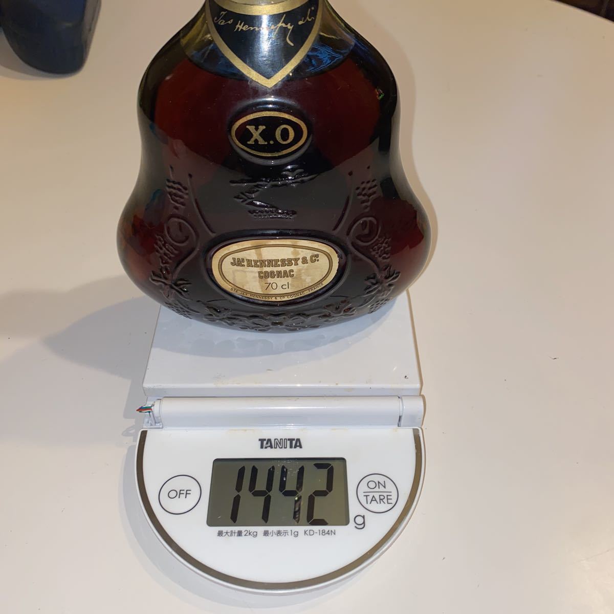 古酒　ジャズ ヘネシー XO グリーンボトル 金キャップ 未開栓 Jas Hennessy_6