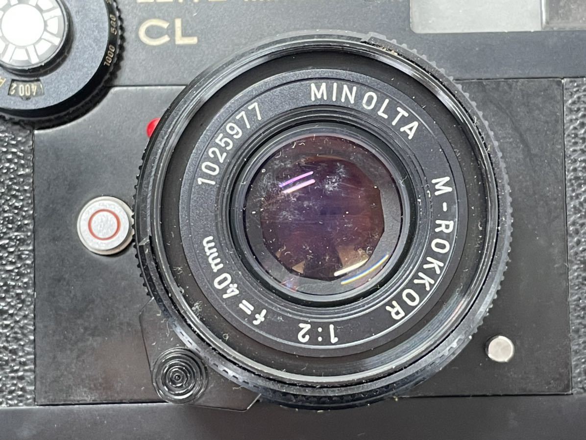 ジャンク/返品不可 LEITZ MINOLTA CL M-ROKKOR 40mm F2 #i44360 j3 CL LEITZ minolta レンジファインダーカメラ ライツミノルタ 第7回フィルムカメラを始めよう！ファースト