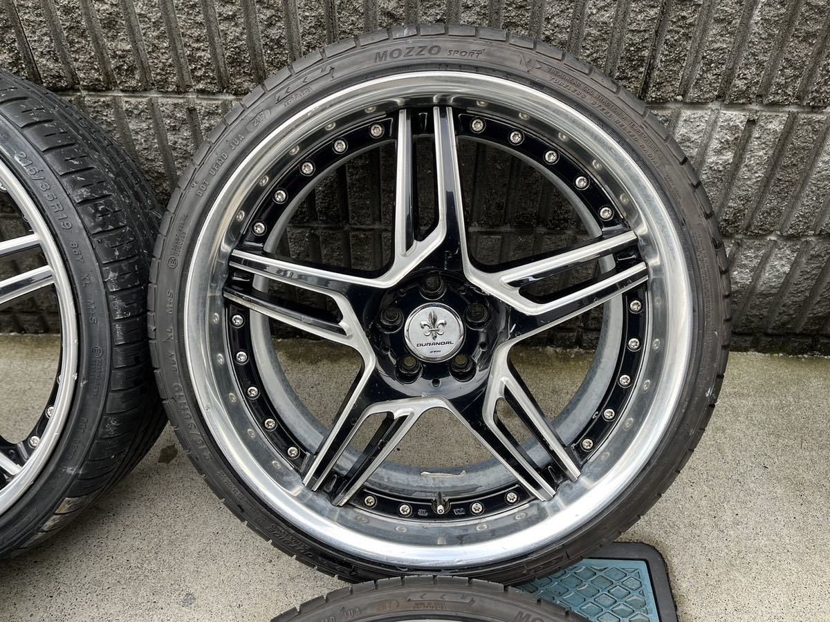 work デュランダル ホイール 8j+45 5H100 タイヤ 215/35R19 ワーク 