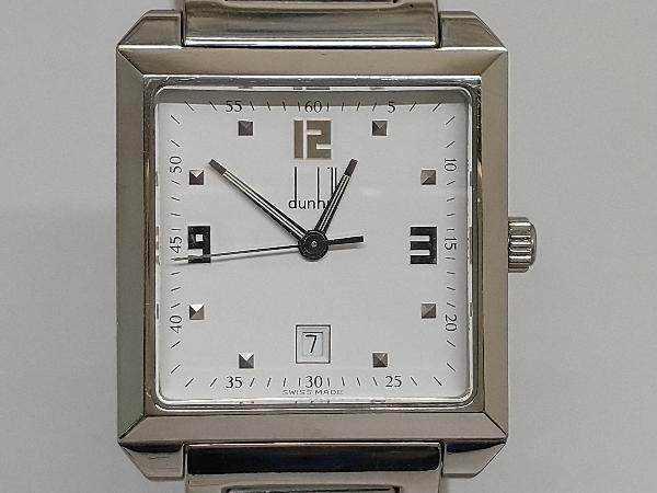 Dunhill 8005／ダンヒル／文字盤白／スクエア型／クォーツ腕時計／SS