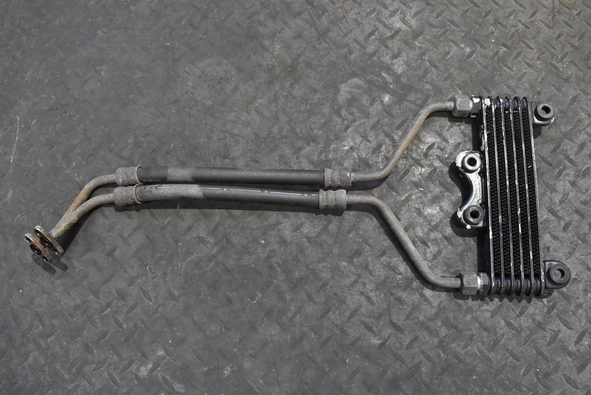オイルクーラー アルミ製 ラウンド　gpz400f K376 当時物 GPZ550F オイルクーラー 0046 検) GPZ400F Z550GP Z400GP