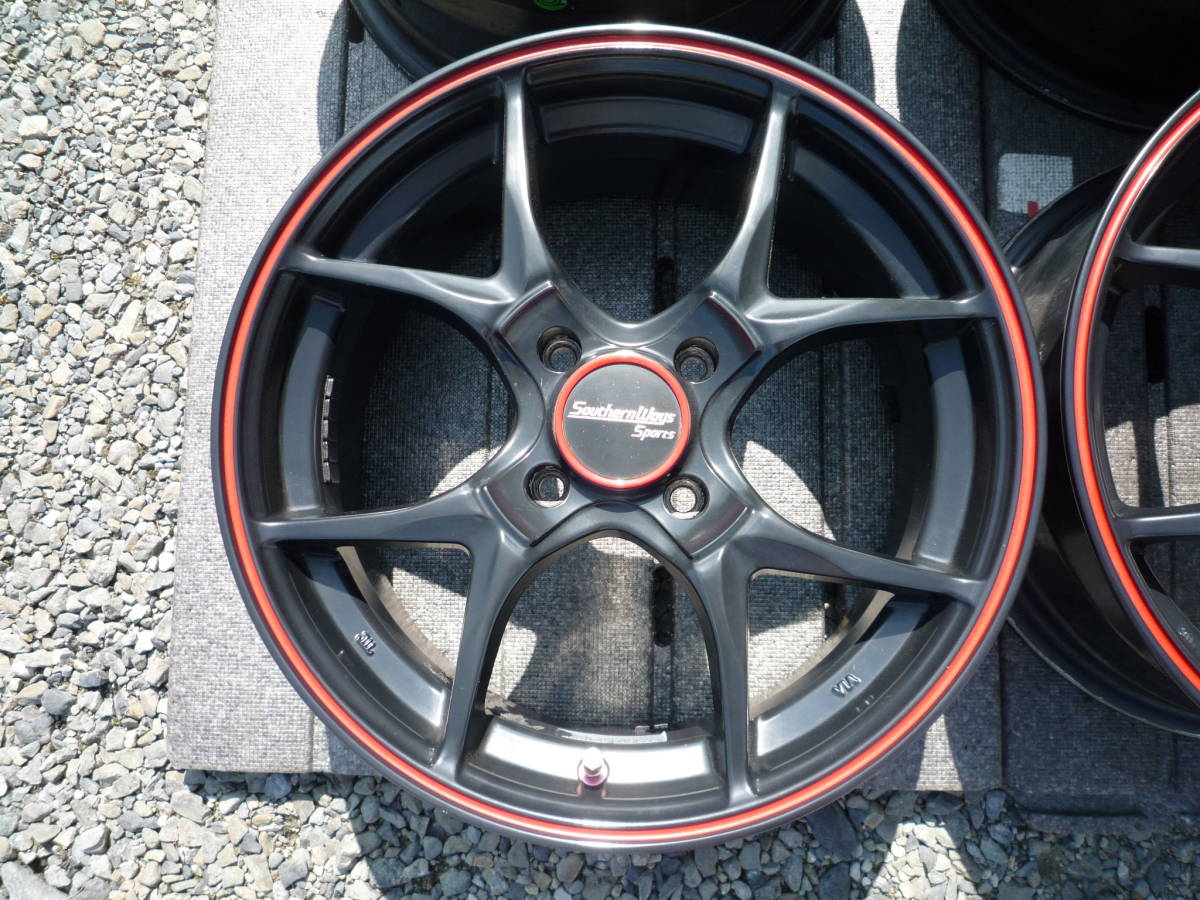 TWS 鍛栄社 サザンウェイスポーツ SG47 15×6.5J +45 4穴 PCD 100 4本 