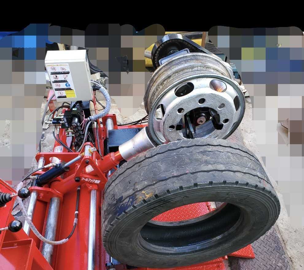 大型タイヤチェンジャー　小野谷機工　東洋精機　エイワ　タイヤチェンジャー　200V　エアージャッキ　ブリジストン　ヨコハマ　アルコア_8