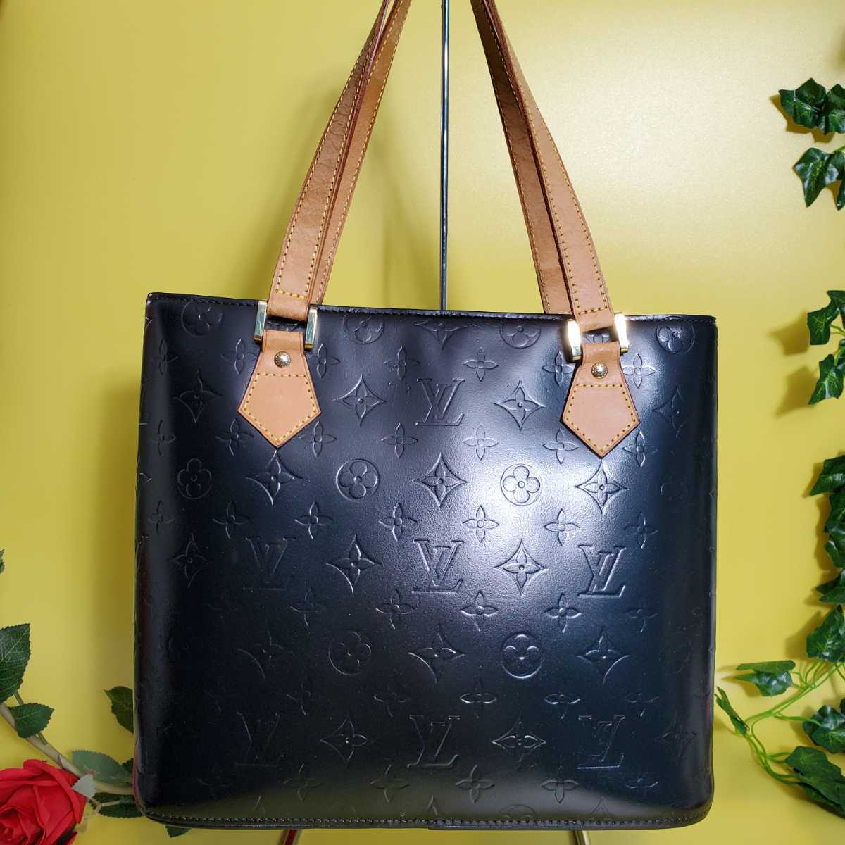 ★15★LOUIS VUITTON ルイヴィトン★トートバッグ ハンドバッグ ヒューストン 男女兼用デザイン ヴェルニ モノグラム 1スタ