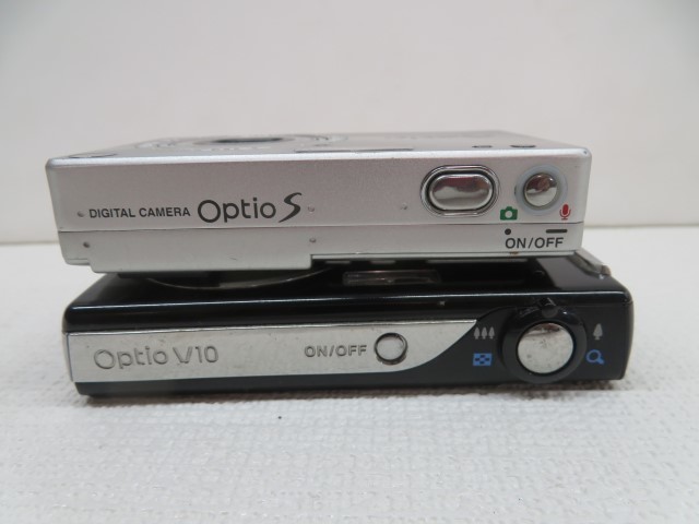 2台セット☆PENTAX Optio S V10 コンパクトデジタルカメラ 320万画素/800万