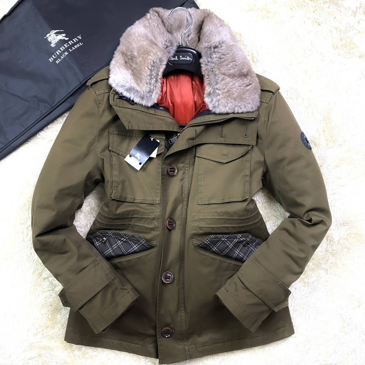 Burberry ブラックレーベル ダウンジャケット M オリーブ 美品 