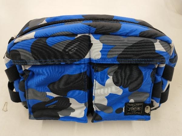 A BATHING APE × PORTER A BATHING APE × PORTER ブルー 長財布 ブルー