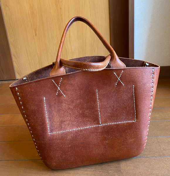 Dove&Olive ダブ&オリーブ レザートートバッグ キャメル ブラウン 牛革 